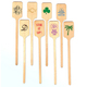 Personalized Rectangle Top Wood Stir Sticks Image 3 of 3